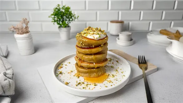 Pistacjowe placki ze skyru