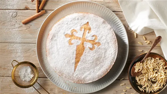 Migdałowe ciasto Santiago