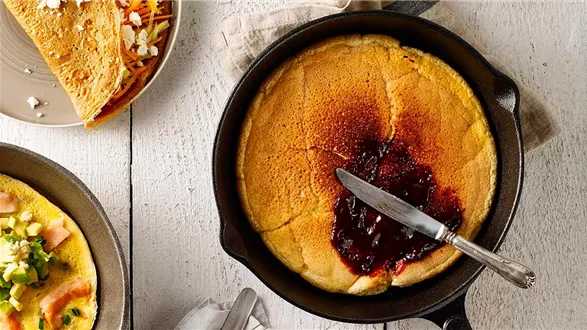 Puszysty omlet na słodko