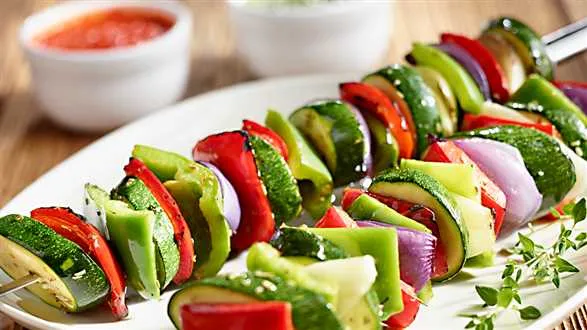 Marynowane szaszłyki warzywne z grilla