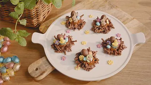 Wielkanocne gniazdka czekoladowe