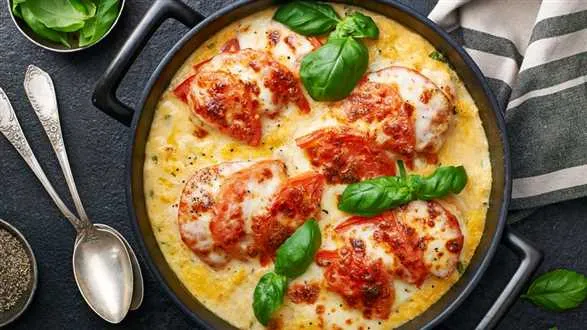 Zapiekanka z kurczakiem na purée ziemniaczano-kukurydzianym