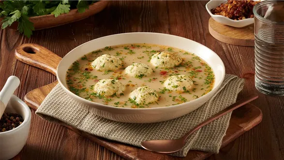 Kartoflanka z pieczonymi pulpetami z karpia