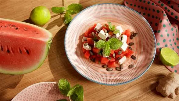 Sałatka z arbuzem i fetą