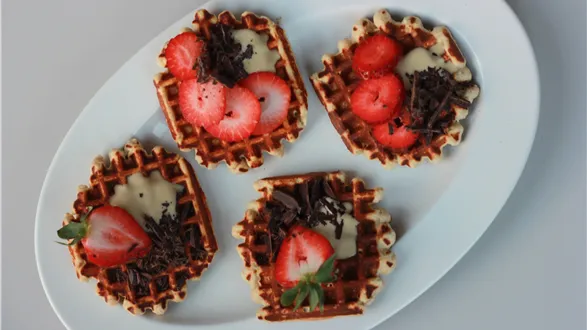 Proteinowe gofry owsiane