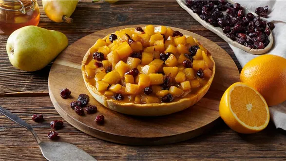 Tarta dyniowa z karmelizowanymi gruszkami