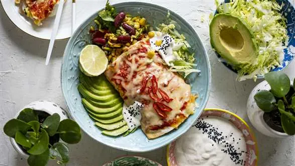 Wegańskie burrito z fasolą