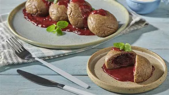 Bezglutenowe pyzy ze śliwkami 