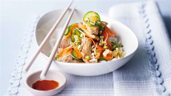 Wieprzowina z warzywami z woka