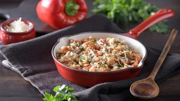 Kaszotto z kurczakiem i warzywami