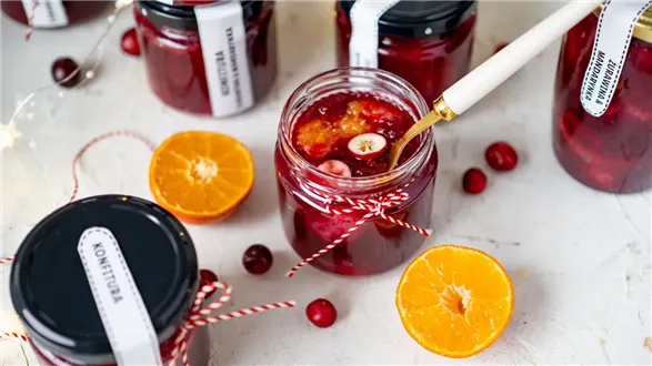 Konfitura z żurawiny i mandarynek – jadalny prezent