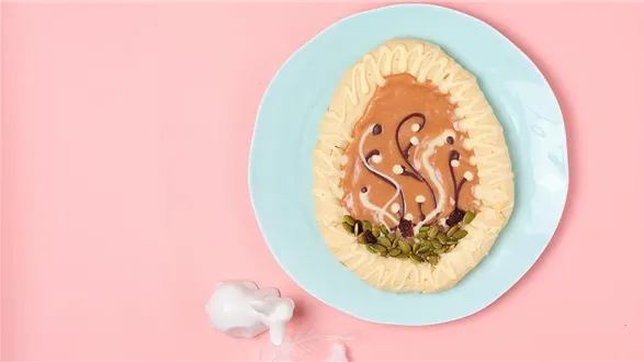 Mazurek z masłem orzechowym