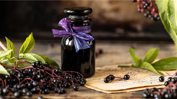 Sok z czarnego bzu – przepis, właściwości, zastosowanie