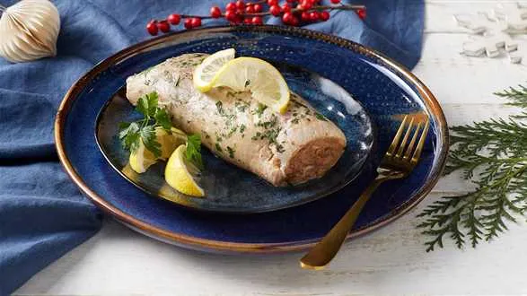 Roladki z karpia gotowane na parze