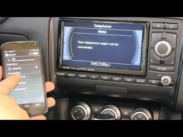 Jak łatwo połączyć telefon z audi navigation plus przez bluetooth