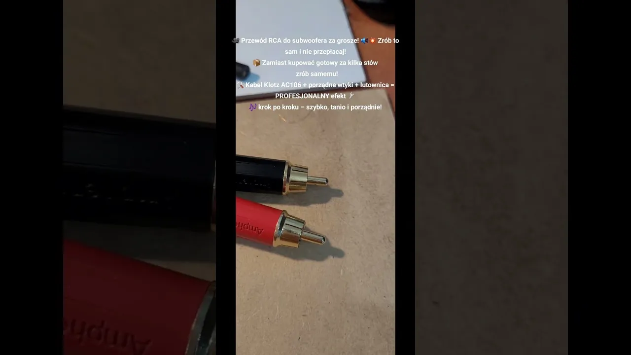 Jak zrobić kabel RCA - krok po kroku, uniknij najczęstszych błędów