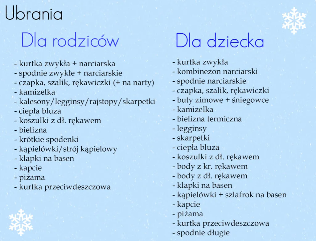 Co zabrać na wyjazd w góry z dzieckiem zimą, by uniknąć problemów