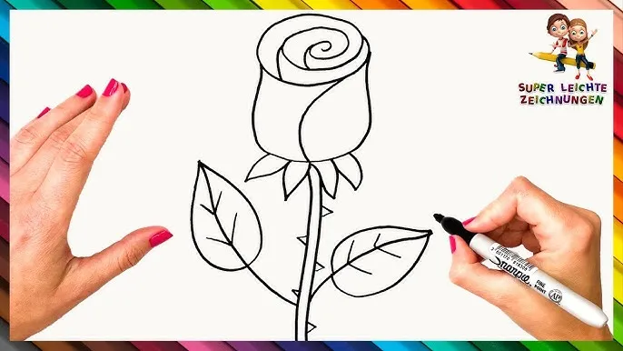Rosen malen für Anfänger: Einfache Techniken & Schritt-für-Schritt