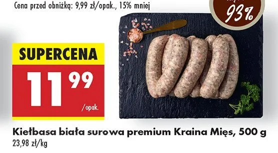 Kiełbasa biała z szynki Biedronka - najlepsze promocje na Wielkanoc