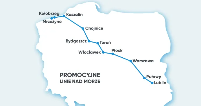 Jak dojechać do Mielna z Warszawy - najtańsze i najszybsze opcje podróży