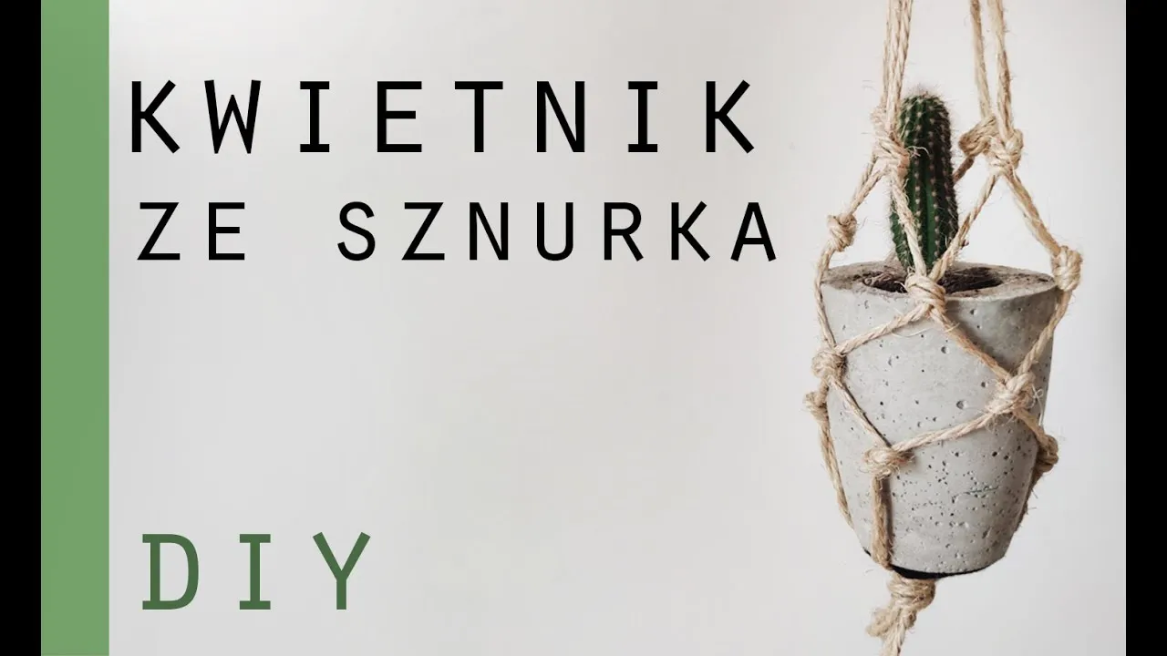 Jak zrobić doniczkę ze sznurka - proste kroki do efektownego efektu