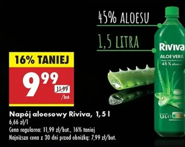 Napój aloesowy Biedronka - sprawdź skład, cenę i promocje Riviva