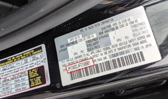 Sprawdzenie VIN Mazda za darmo - sprawdź VIN Mazda online