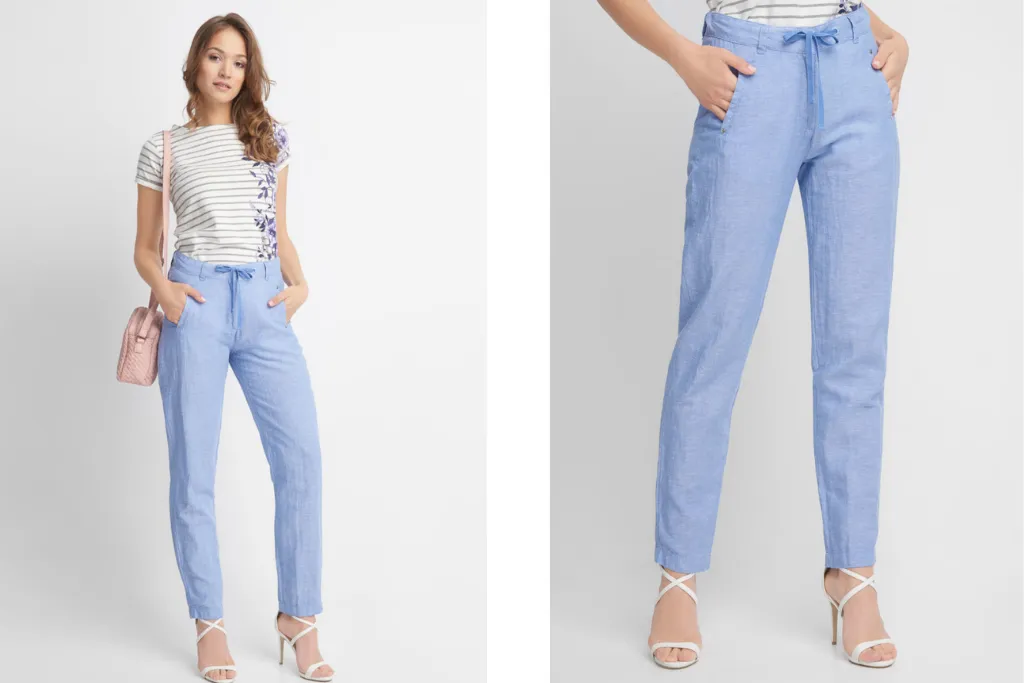 Spodnie dla grubych ud: Fasony, kolory i triki, które wyszczuplą