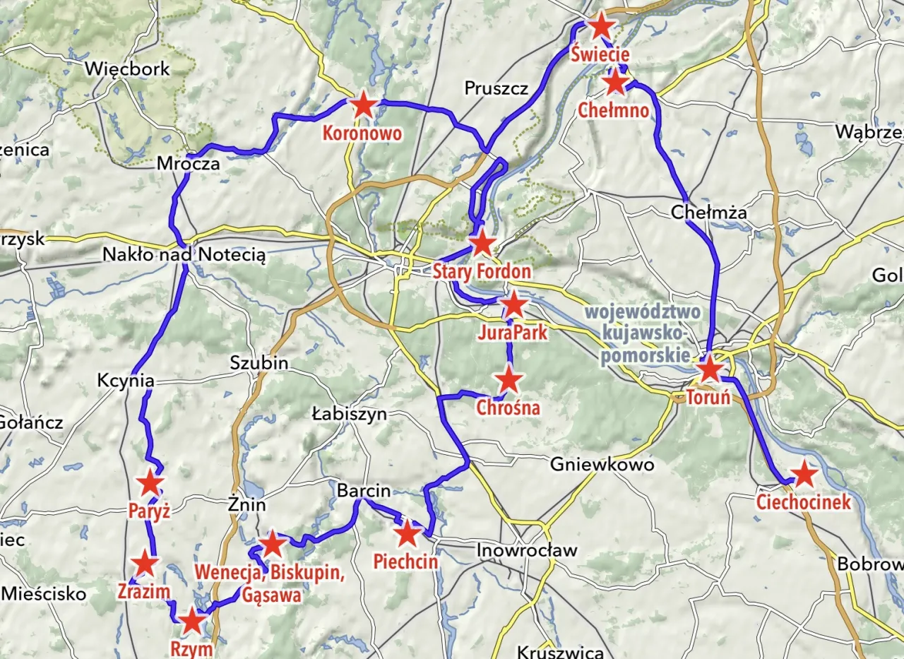 Najlepsze trasy motocyklowe w Kujawsko-Pomorskiem pełne przygód