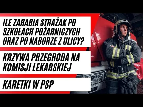 Ile zarabia młodszy aspirant w straży pożarnej? Zaskakujące dodatki!