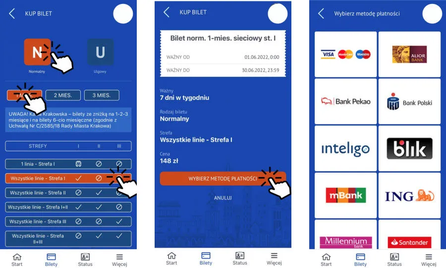 Kraków: Jak kupić bilety na komunikację miejską w Polsce? Rady
