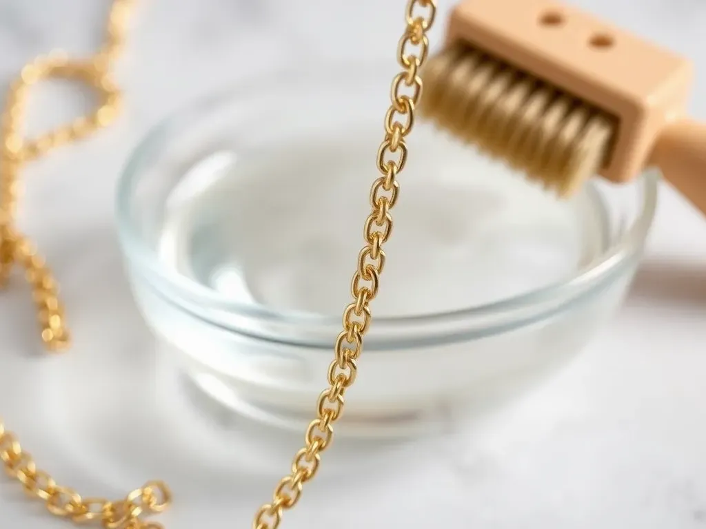 Jak wyczyścić złoty łańcuszek domowymi sposobami bez ryzyka uszkodzeń