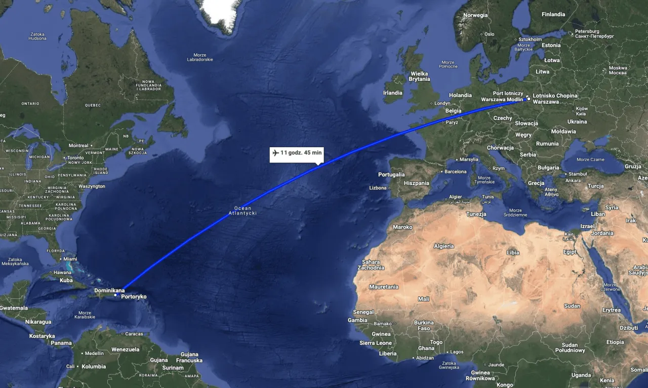 Ile trwa lot na Dominikanę? Czas podróży i praktyczne wskazówki