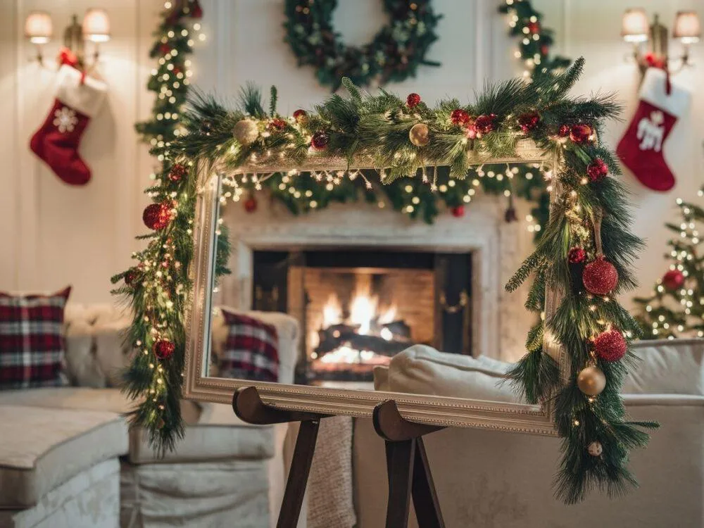 Jak ozdobić lustro na święta: 10 kreatywnych pomysłów na dekoracje