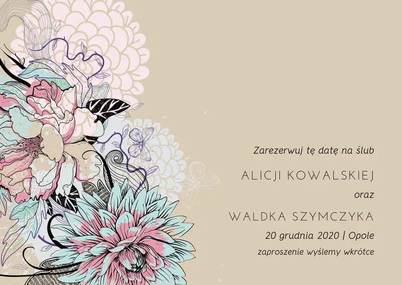 Twoje zaproszenie zachwyci! Wzory, savoir-vivre, DIY i Canva.