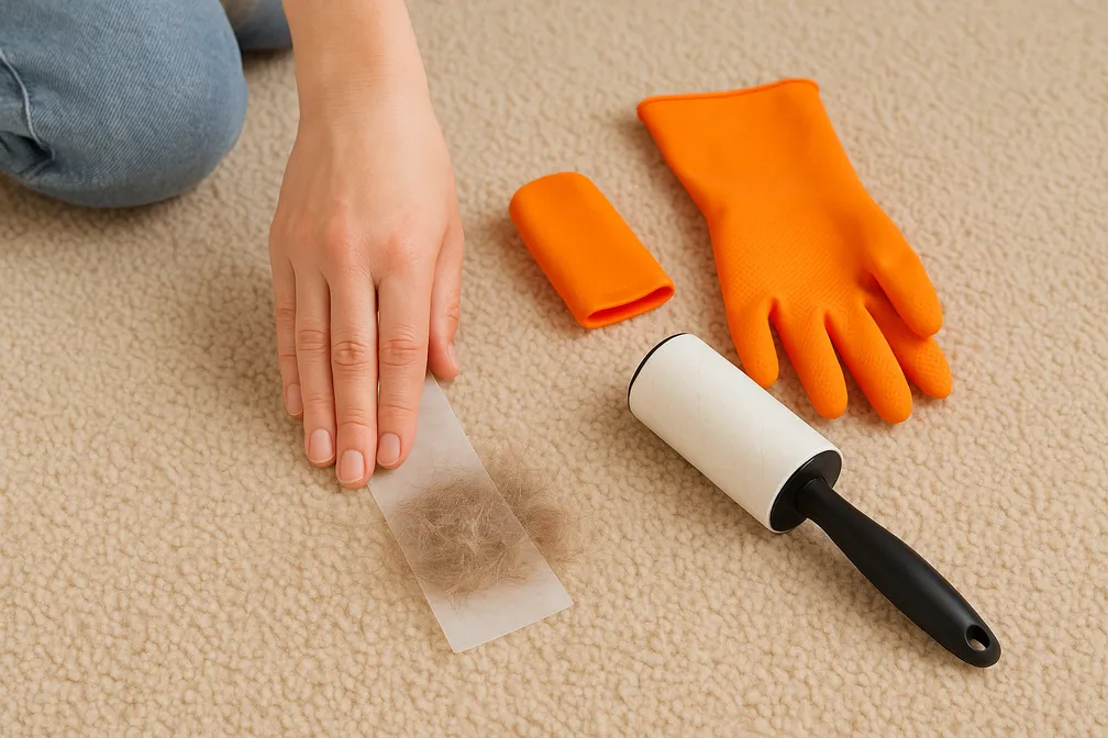 Skuteczne sposoby na usunięcie sierści z dywanu bez wysiłku