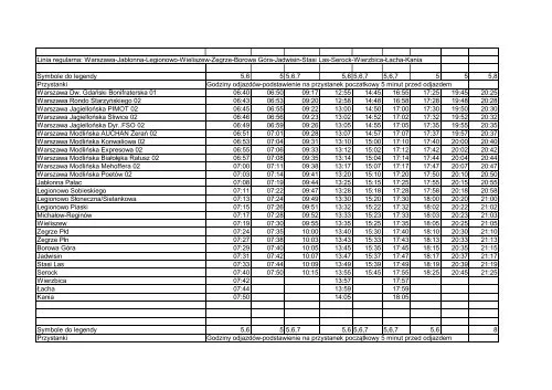 Aktualny rozkład jazdy WERSPOL bus - Łuków i Warszawa w jednym miejscu
