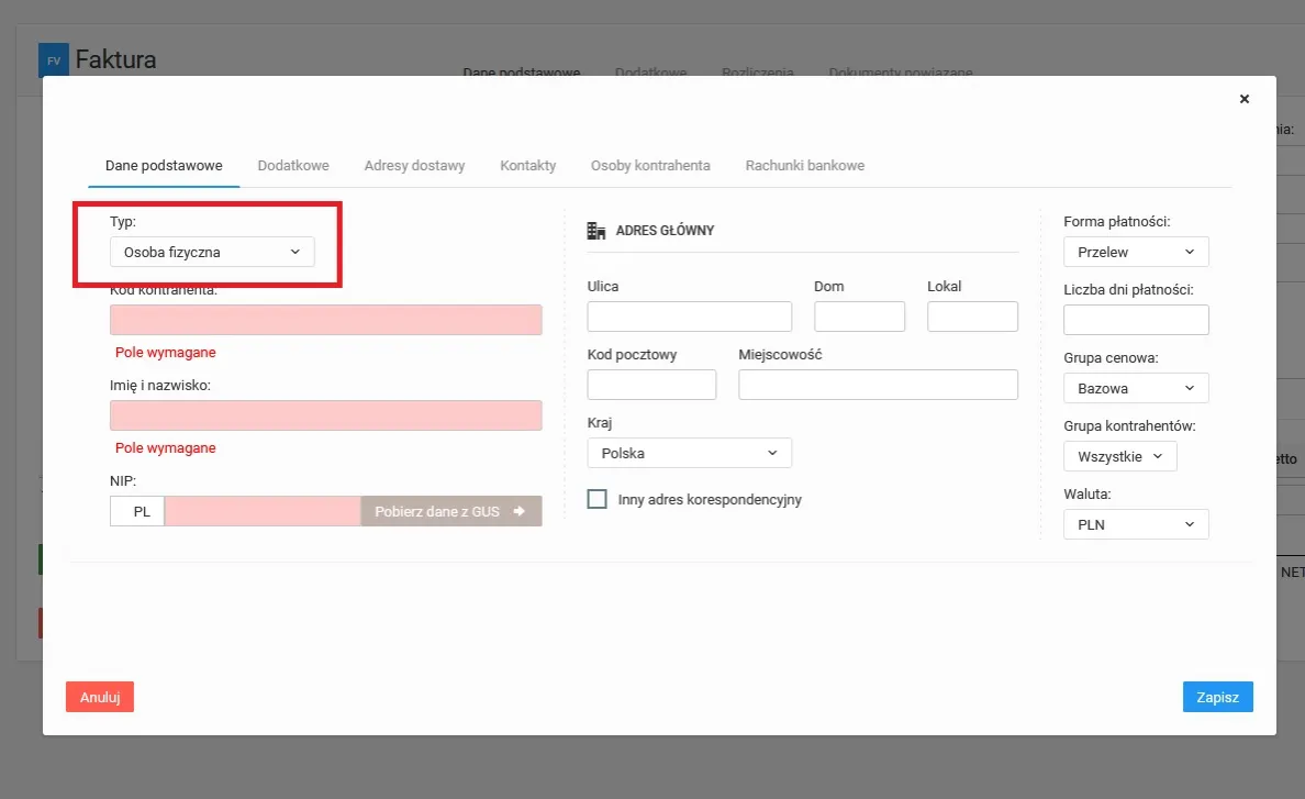 Jakie dane na fakturze dla osoby fizycznej? Sprawdź, czego nie możesz pominąć!