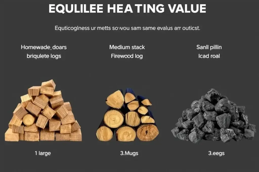 Tona brykietu ile to drewna – porównanie opłacalności i objętości