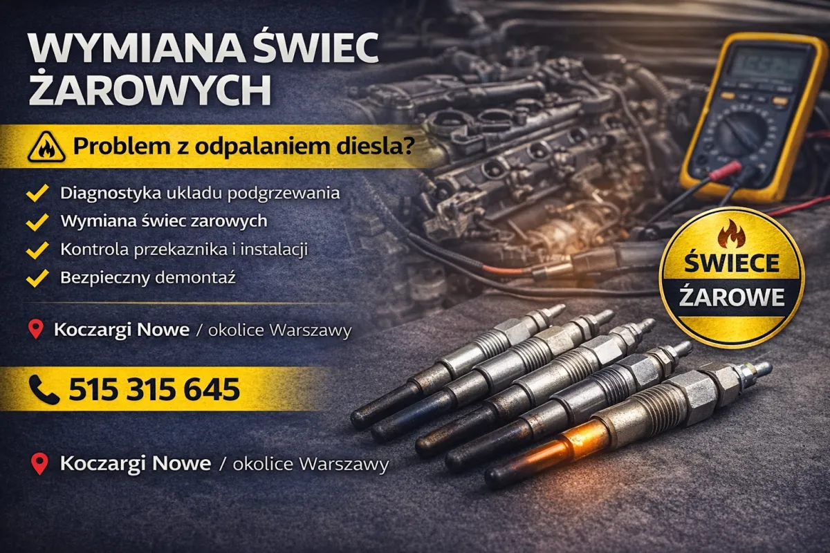 Diesel nie odpala? Wymiana świec żarowych - objawy i koszty