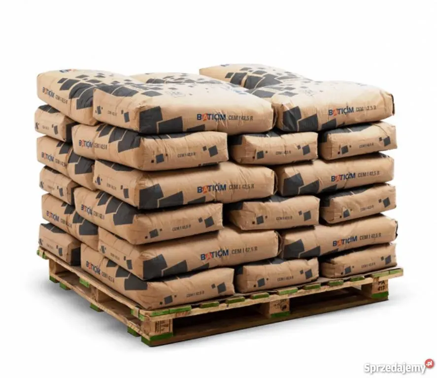 Paleta cementu ile kg – poznaj wagę i ilość worków na palecie