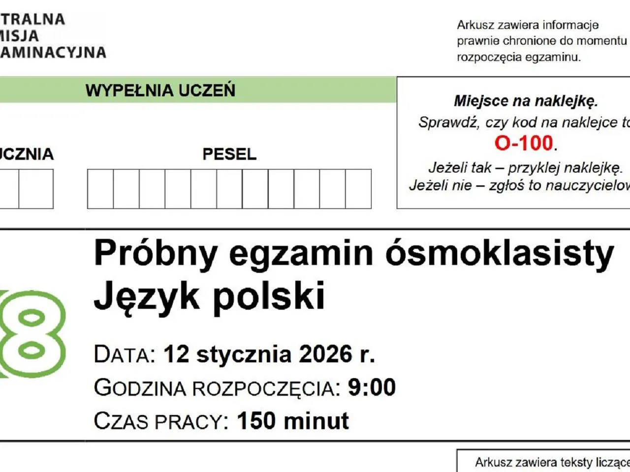 Egzamin ósmoklasisty 2026: Daty, wyniki i zasady CKE