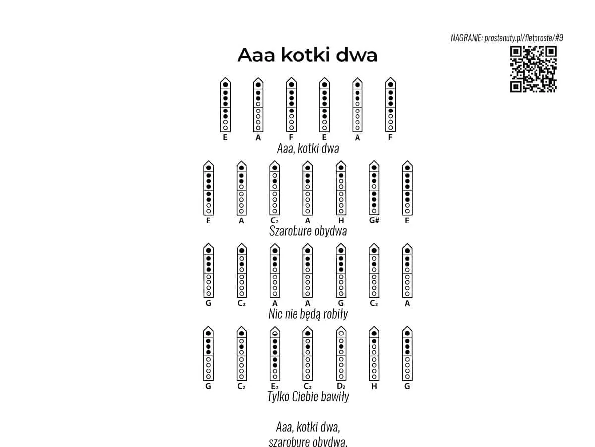 Flet prosty: Podpisz nuty i zagraj pierwsze melodie