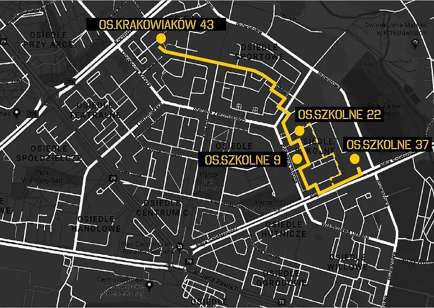 Jak łatwo dojechać do Osiedla Szkolnego w Krakowie - Sprawdź trasy