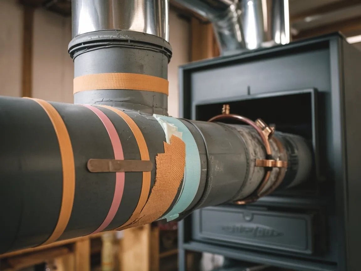 Czym uszczelnić rurę od pieca do komina, aby uniknąć nieszczelności?
