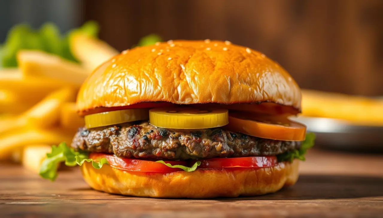 Ile kalorii ma burger z frytkami? Nawet 1800 kcal! Jedz świadomie