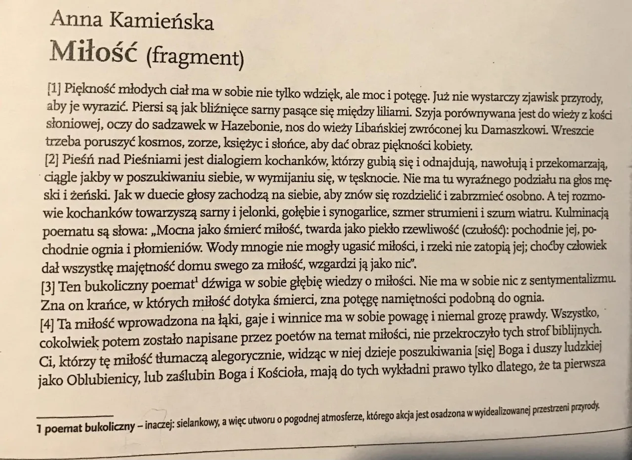 Pieśń nad Pieśniami: głęboki sens alegoryczny i dosłowny w Biblii