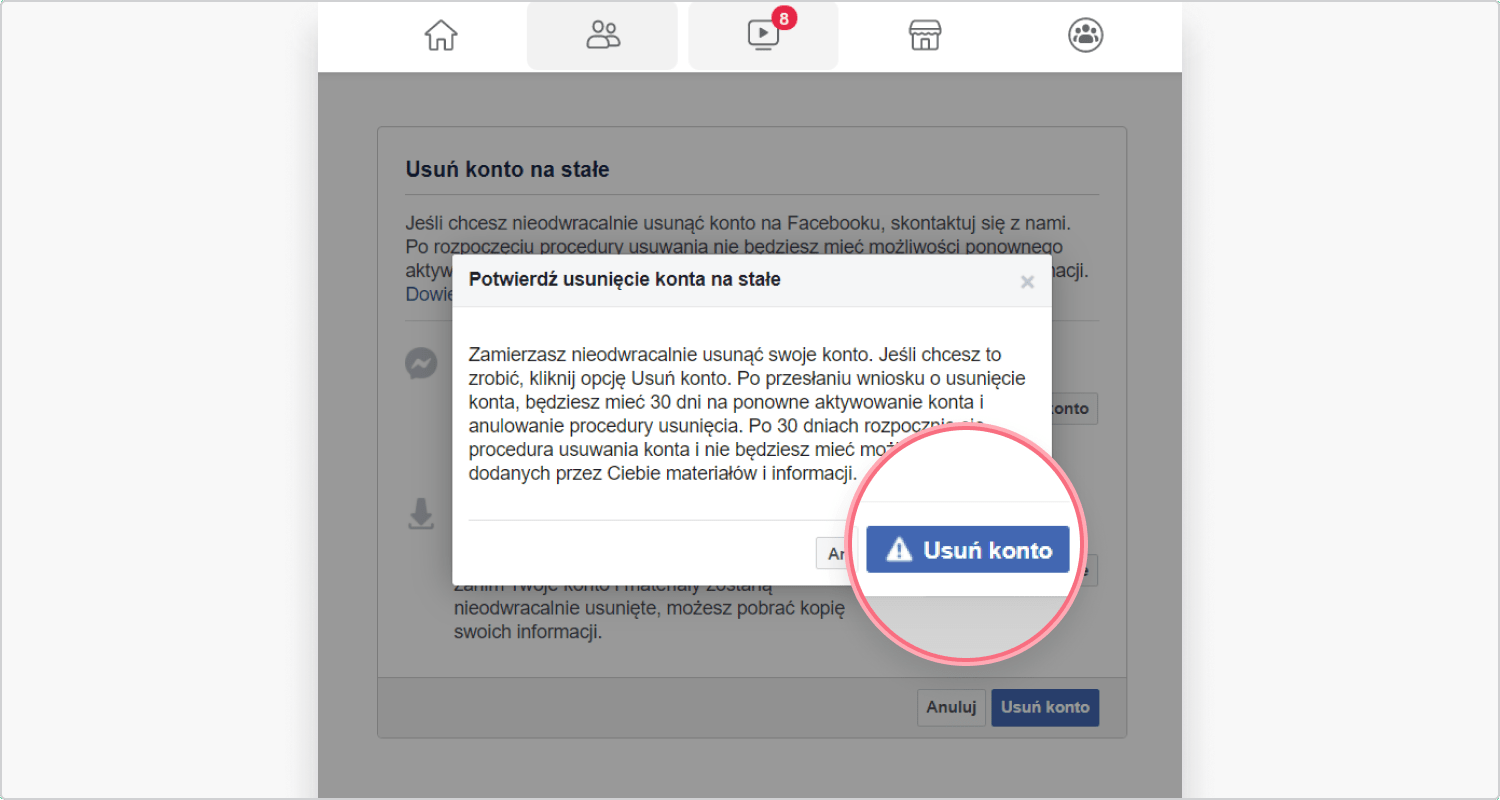 Jak usunąć konto na Facebooku - Dezaktywacja czy trwałe usunięcie?