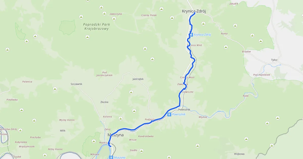 Mapa tras rowerowych Krynica-Zdrój: odkryj najlepsze trasy dla siebie