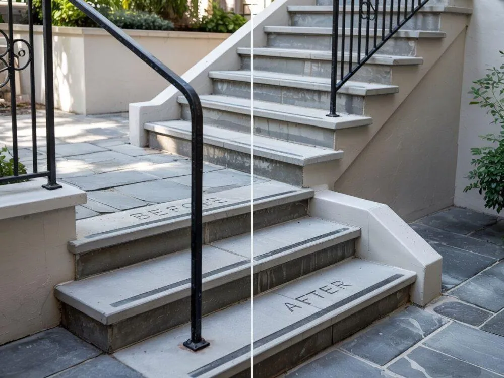 Jak wyrównać schody betonowe? wskazówki dla majsterkowiczów